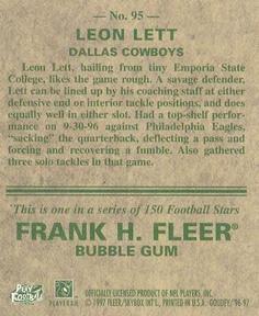 1997 Fleer Goudey #95 Leon Lett Back