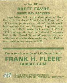 1997 Fleer Goudey #105 Brett Favre Back