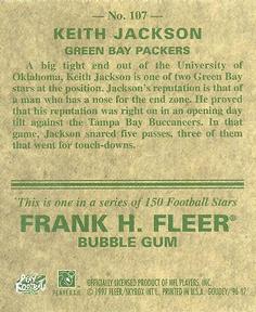 1997 Fleer Goudey #107 Keith Jackson Back