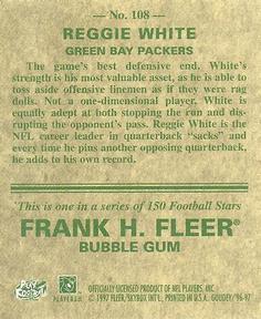 1997 Fleer Goudey #108 Reggie White Back