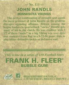 1997 Fleer Goudey #111 John Randle Back