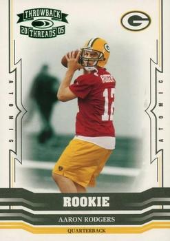 2005 Donruss Throwback Threads - Green #192 Aaron Rodgers Front