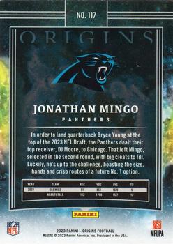 2023 Panini Origins - Holo Blue #117 Jonathan Mingo Back