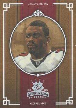 2005 Donruss Throwback Threads - Gridiron Kings Silver #GK-19 Michael Vick Front