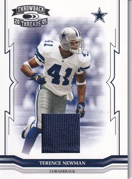 2005 Donruss Throwback Threads - Jerseys #42 Terence Newman Front