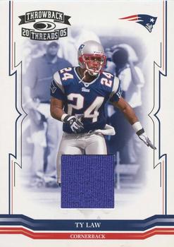 2005 Donruss Throwback Threads - Jerseys #89 Ty Law Front