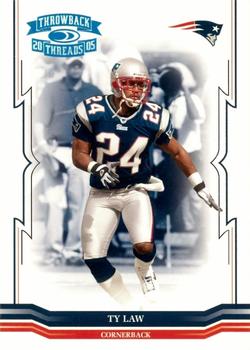 2005 Donruss Throwback Threads - Platinum Holofoil #89 Ty Law Front