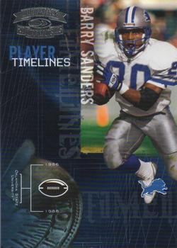2005 Donruss Throwback Threads - Player Timelines #PT-4 Barry Sanders Front