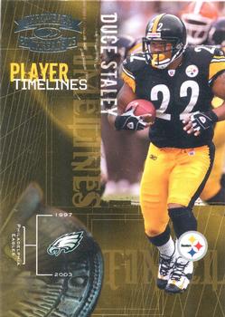 2005 Donruss Throwback Threads - Player Timelines #PT-10 Duce Staley Front