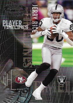 2005 Donruss Throwback Threads - Player Timelines #PT-13 Jerry Rice Front