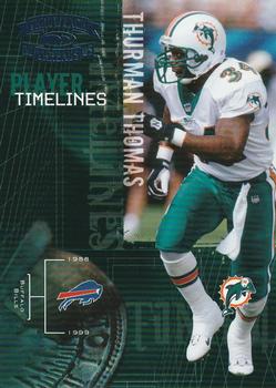 2005 Donruss Throwback Threads - Player Timelines Blue #PT-24 Thurman Thomas Front