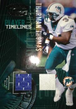 2005 Donruss Throwback Threads - Player Timelines Dual Material #PT-24 Thurman Thomas Front