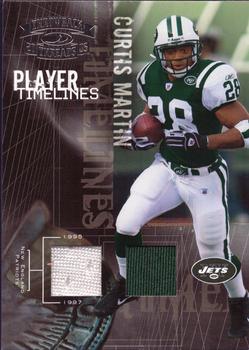 2005 Donruss Throwback Threads - Player Timelines Dual Material #PT-8 Curtis Martin Front