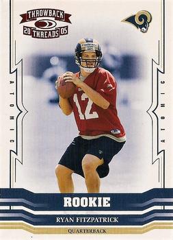 2005 Donruss Throwback Threads - Red #199 Ryan Fitzpatrick Front