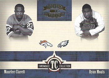 2005 Donruss Throwback Threads - Throwback Collection #TC-7 Maurice Clarett / Ryan Moats Front