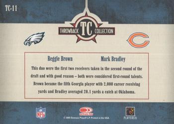 2005 Donruss Throwback Threads - Throwback Collection #TC-11 Reggie Brown / Mark Bradley Back