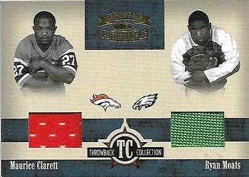 2005 Donruss Throwback Threads - Throwback Collection Material #TC-7 Maurice Clarett / Ryan Moats Front