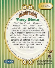 1997 Fleer Goudey II - Glory Days #6GD Terry Glenn Back
