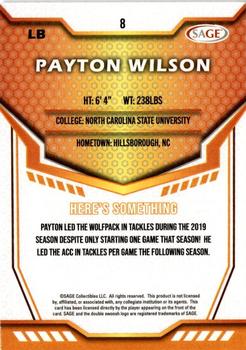 2024 SAGE HIT #8 Payton Wilson Back