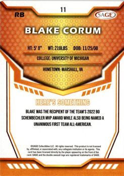 2024 SAGE HIT #11 Blake Corum Back
