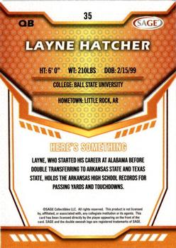 2024 SAGE HIT #35 Layne Hatcher Back