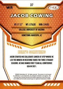 2024 SAGE HIT #37 Jacob Cowing Back