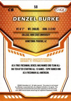 2024 SAGE HIT #58 Denzel Burke Back