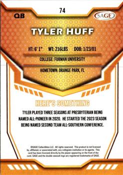 2024 SAGE HIT #74 Tyler Huff Back