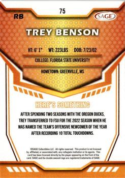 2024 SAGE HIT #75 Trey Benson Back