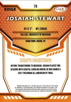 2024 SAGE HIT #78 Josaiah Stewart Back