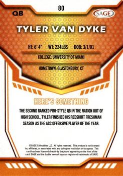 2024 SAGE HIT #80 Tyler Van Dyke Back