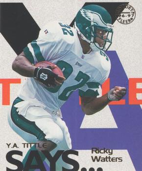 1997 Fleer Goudey - Y.A. Tittle Says #20 Ricky Watters Front