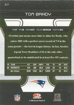 2005 Donruss Zenith - Museum Collection #57 Tom Brady Back