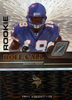 2005 Donruss Zenith - Rookie Roll Call Silver #RC-27 Troy Williamson Front