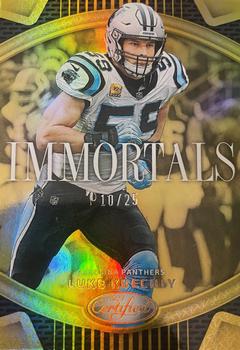 2023 Panini Certified - Immortals Mirror Gold #I-10 Luke Kuechly Front