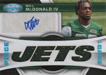 2023 Panini Certified - Piece of the Game Signatures Teal #PGS-WMD Will McDonald IV Front