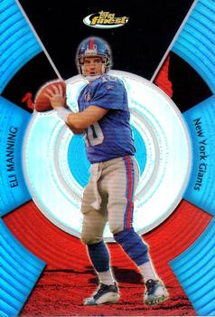 2005 Finest - Blue Refractors #3 Eli Manning Front
