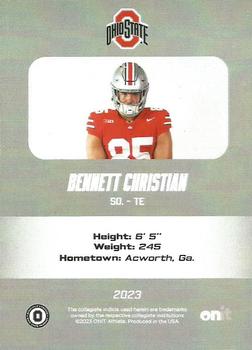 2023 ONIT Athlete Ohio State Buckeyes #5 Bennett Christian Back