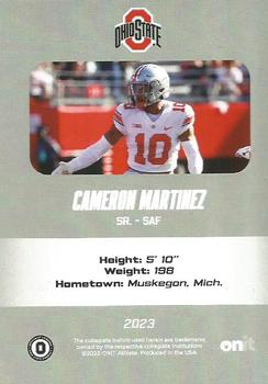 2023 ONIT Athlete Ohio State Buckeyes #17 Cameron Martinez Back