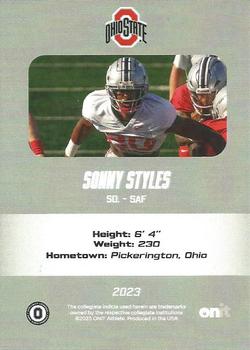 2023 ONIT Athlete Ohio State Buckeyes #85 Sonny Styles Back
