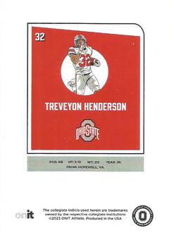 2023 ONIT Athlete Ohio State Buckeyes #124 TreVeyon Henderson Back