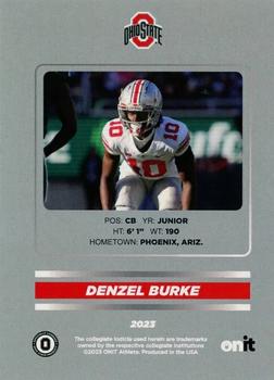 2023 ONIT Athlete Ohio State Buckeyes #229 Denzel Burke Back