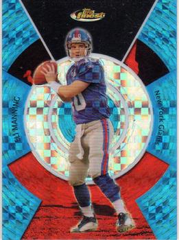 2005 Finest - Blue Xfractors #3 Eli Manning Front