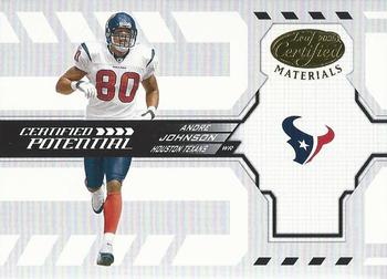 2005 Leaf Certified Materials - Certified Potential #CP-14 Andre Johnson Front