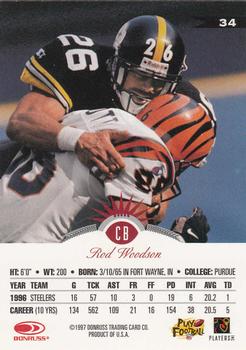 1997 Leaf #34 Rod Woodson Back