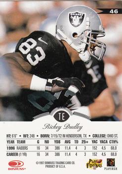1997 Leaf #46 Rickey Dudley Back