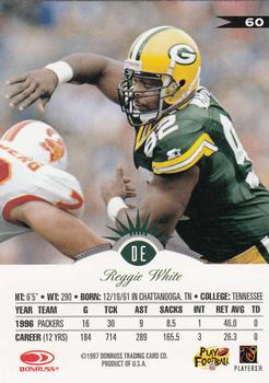 1997 Leaf #60 Reggie White Back