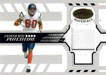 2005 Leaf Certified Materials - Certified Potential Jersey #CP-14 Andre Johnson Front