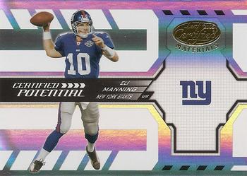 2005 Leaf Certified Materials - Certified Potential Mirror #CP-19 Eli Manning Front