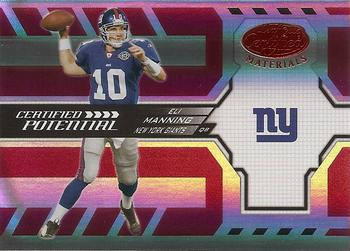 2005 Leaf Certified Materials - Certified Potential Red #CP-19 Eli Manning Front